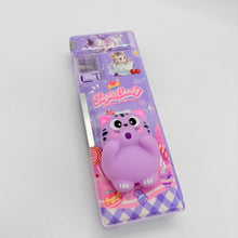 Cat and Dino Squishy Magnetic Compass Box with Built-in Sharpener