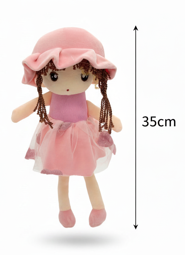 Mini Doll with Frock 35 cm Soft Toy