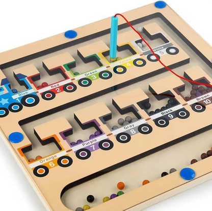 Magnetic Train Color Maze Board Game