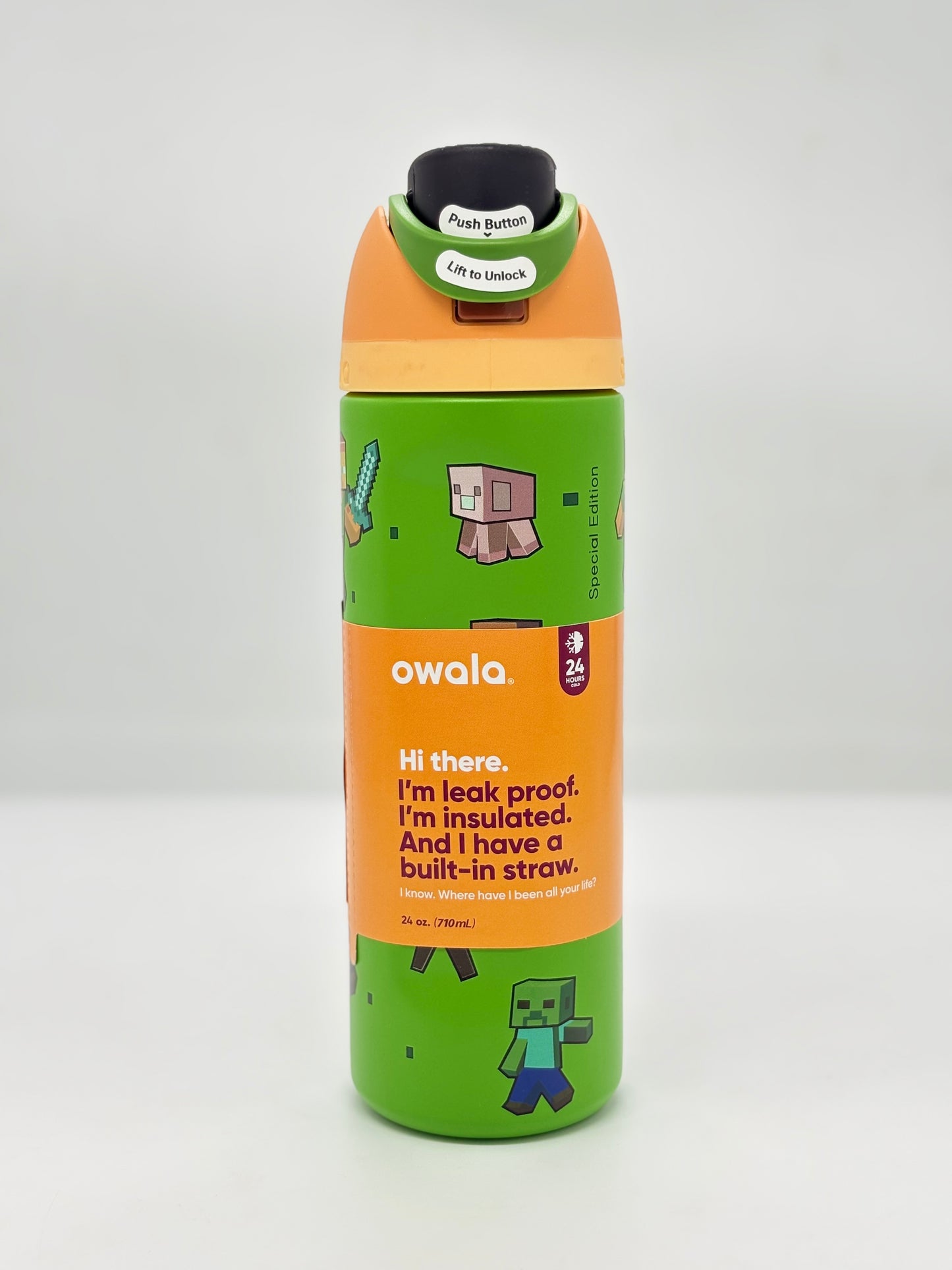 Owala FreeSip Insulated Steel Water Bottle with Straw - 24oz / 710ml