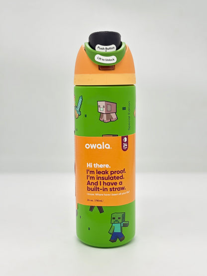 Owala FreeSip Insulated Steel Water Bottle with Straw - 24oz / 710ml