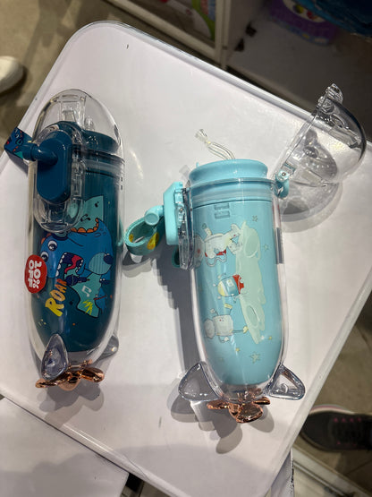 Submarine Shape Insulated Kids Water Bottle with Straw