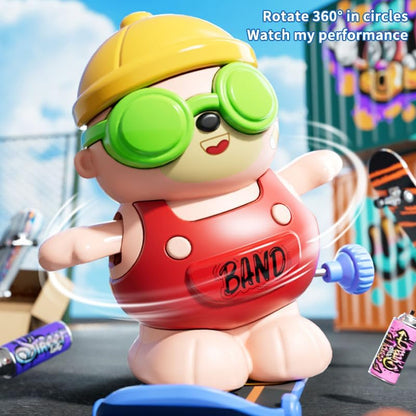 Cute Mini Skateboard Bear Wind Up Toy