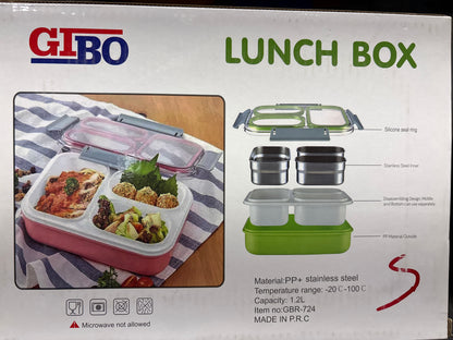GBR 724 Lunch Box with 3 Compartments
