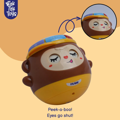 Nubo Jungle Beats Musical Monkey Tumbler Toy
