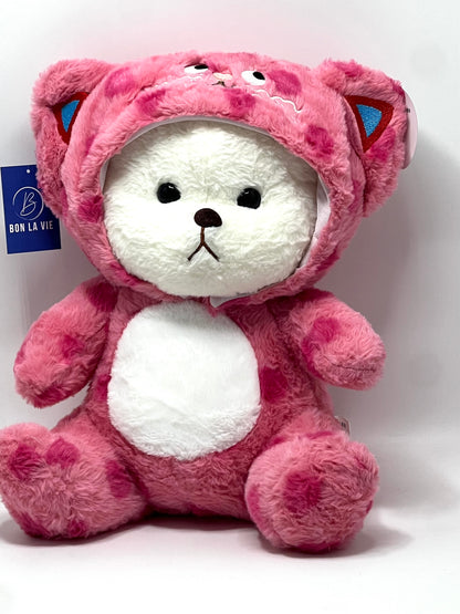 Pink Teddy with Hoodie 40cm Soft Toy
