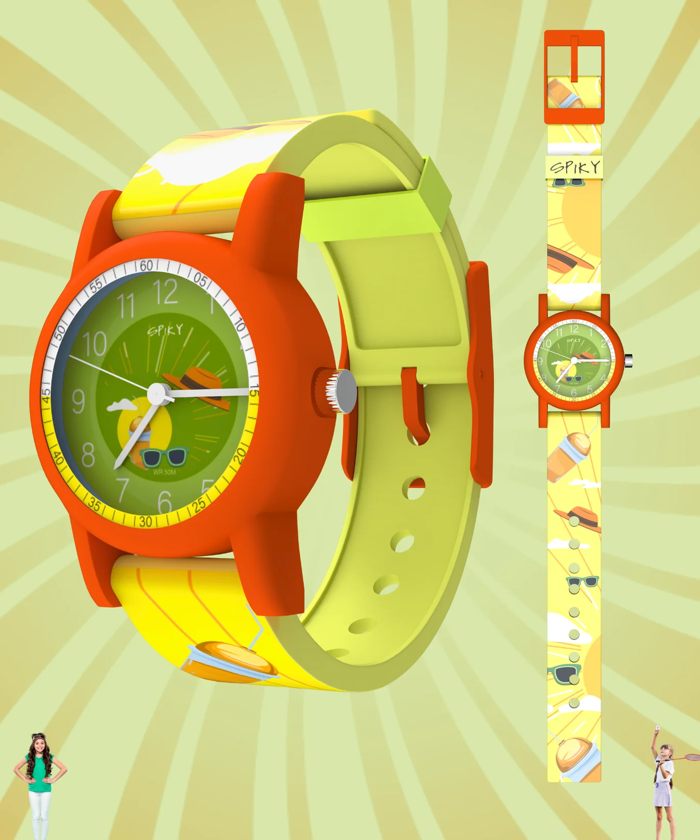 SPIKY Kids Analog Watch Water Resistant