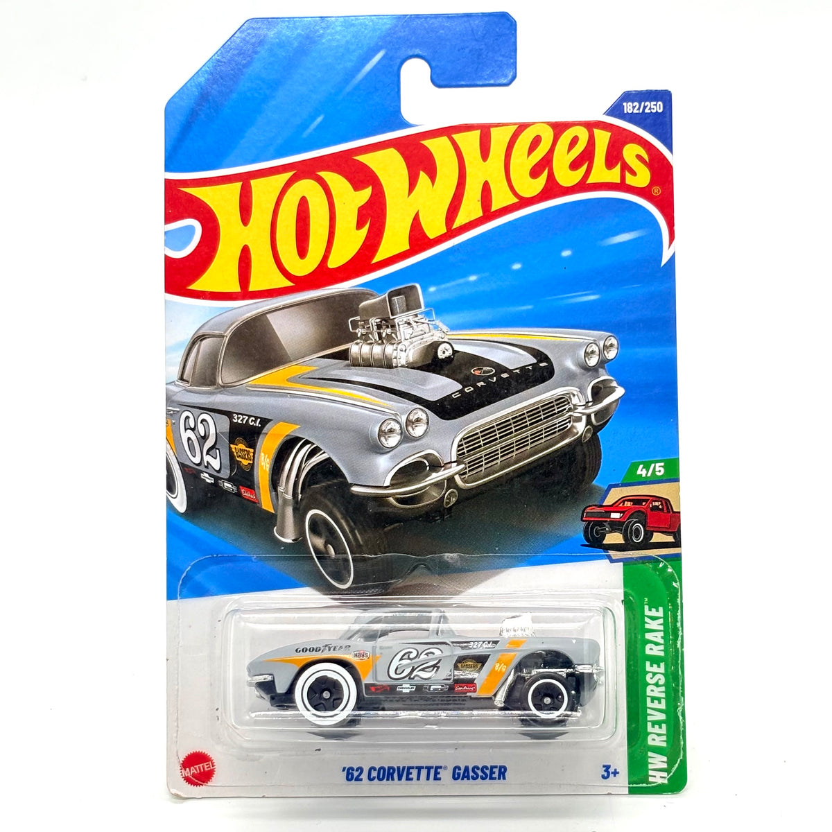 Hot Wheels Basic Mainline Car '62 Corvette Gasser