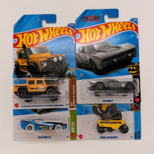 Hot Wheels 1:64 Die-Cast Set of 4 - Batmobile, Solar Reflex, Honda Motocompo, Land Rover Defender Double Cab
