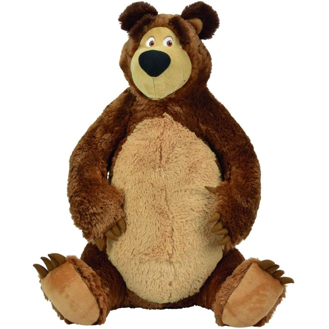 Masha and the Bear Simba Plush Soft Teddy Bear for Kids | (30cm, Brown)