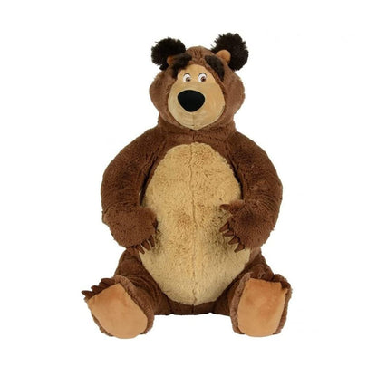 Masha and the Bear Simba Plush Soft Teddy Bear for Kids | (30cm, Brown)