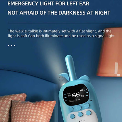 Children Intercom Walkie-Talkie Toy Set with Emergency Light (Pair)