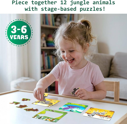 Super Play Jungle Animal Puzzle Set