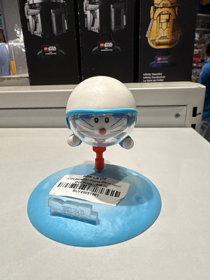 Doraemon Astronaut Phone Stand Figure - 10cm Collectible Desk Accessory