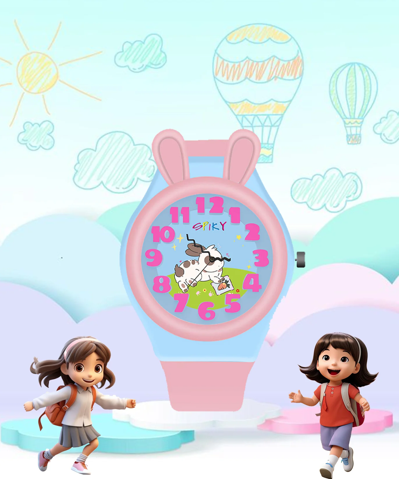 Spiky Fun & Cute Design Analog Kids Watch Spkeva35