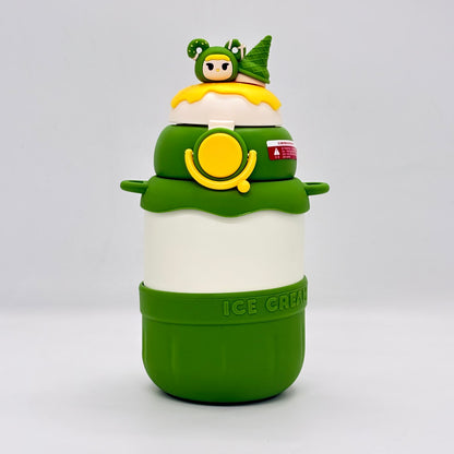 Ice Cream Steel Water Bottle - 550 ml