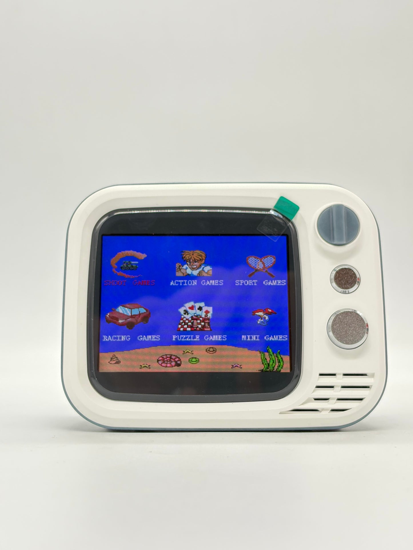 Mini TV Retro Game Console with Built-in Games and 2 Wired Controllers