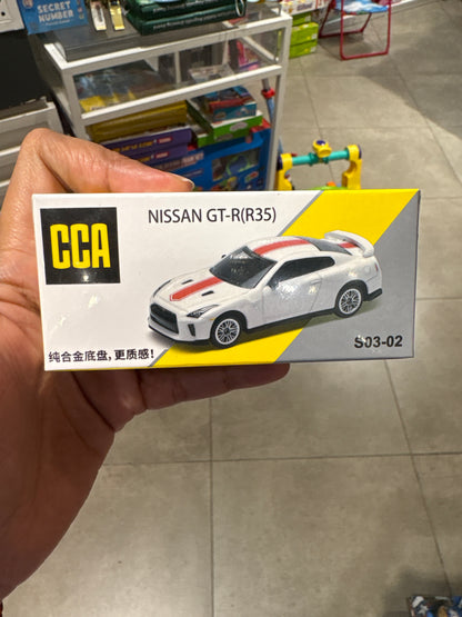 CCA  Nissan GTR35 Acrylic Die Cast Car 164