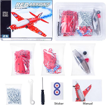 Metal Airplane Constuction Toy -   201 Pcs