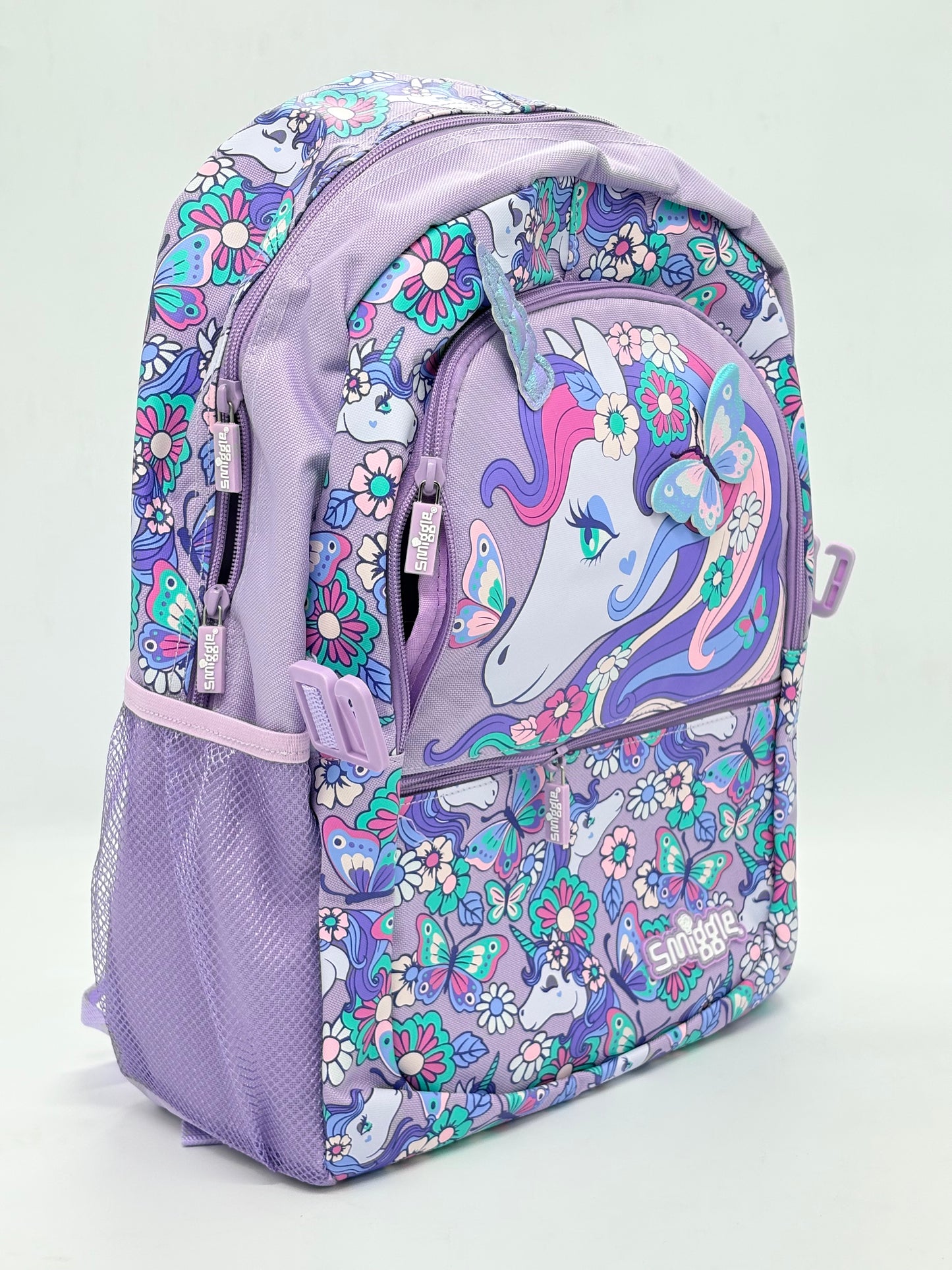Smiggle Purple Unicorn School Bag
