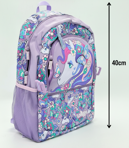 Smiggle Purple Unicorn School Bag