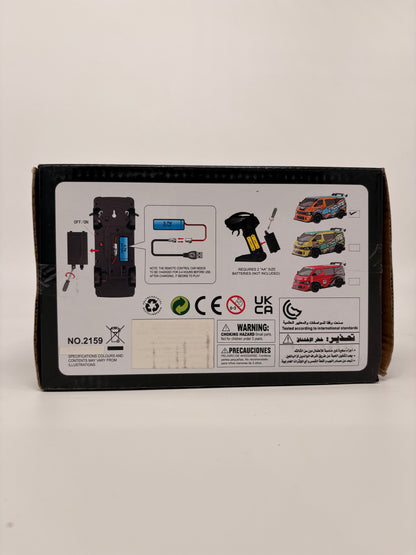Lightning Fast 1:43 Remote Control Drift Car with 7 Color LED