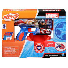 Nerf Marvel Captain America Dart Blaster, 10 Nerf Elite Darts, 8Y+