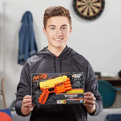 Nerf Alpha Strike Fang Qs-4 Blaster- 4-Dart Blasting,10 Official Elite Darts,Easy Load-Prime-Fire,Multi