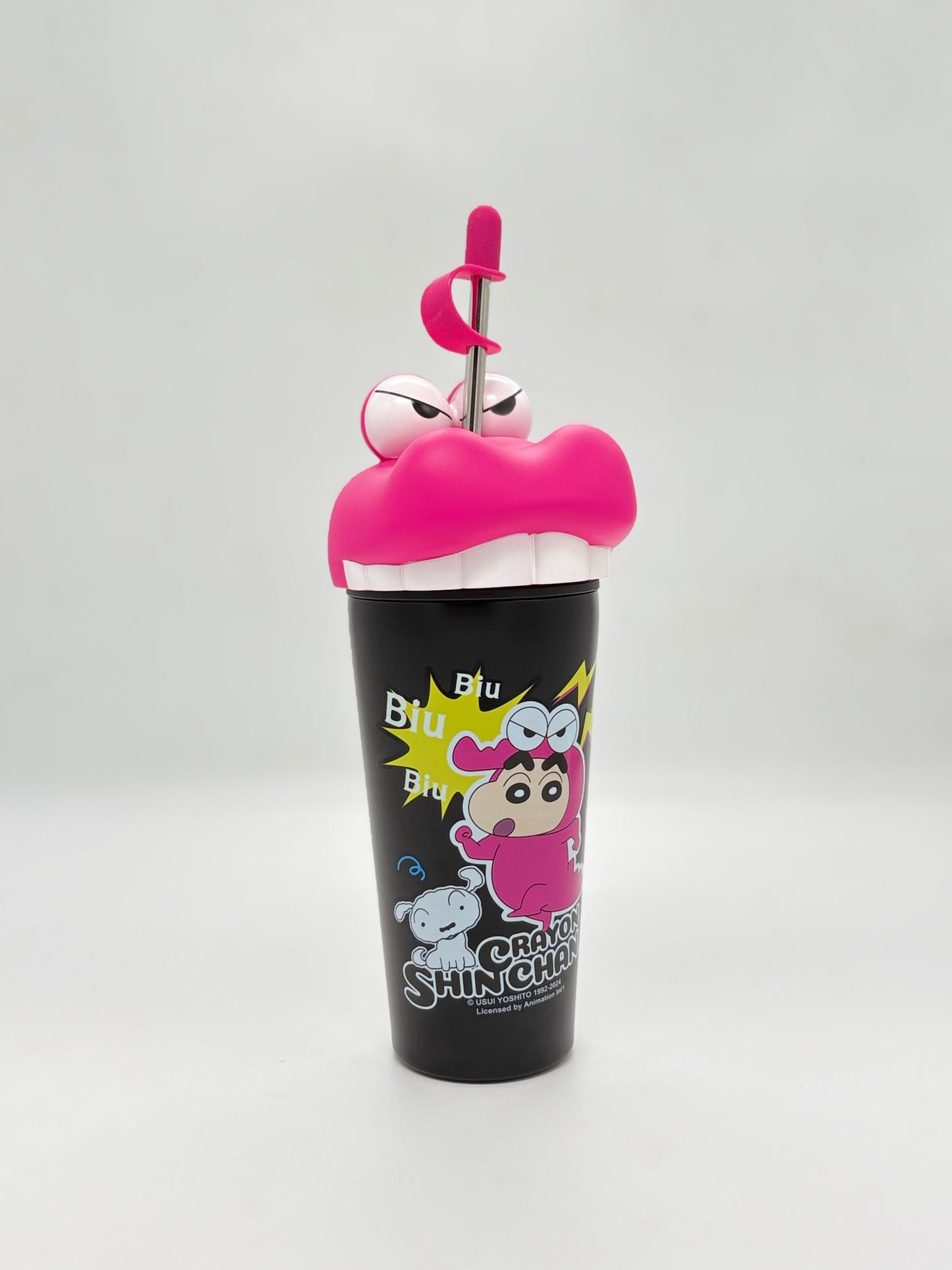 Shinchan 3D Character Insulated Sipper Tumbler 600ml with Straw
