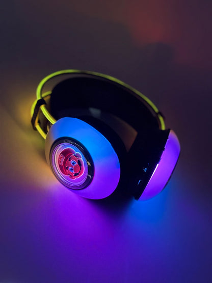 Mario Bluetooth Wireless Headphone with Lighting Effects - Black