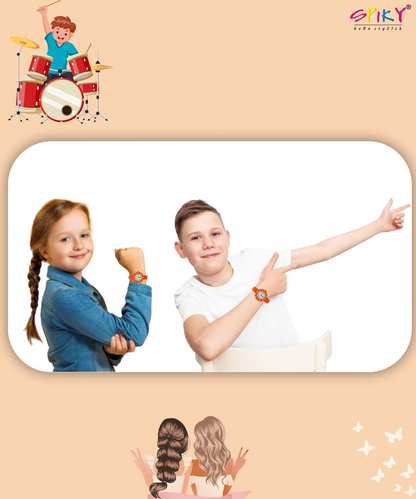 Spiky Kids Analog Watch Rotating Bezel and 30M Water Resistant