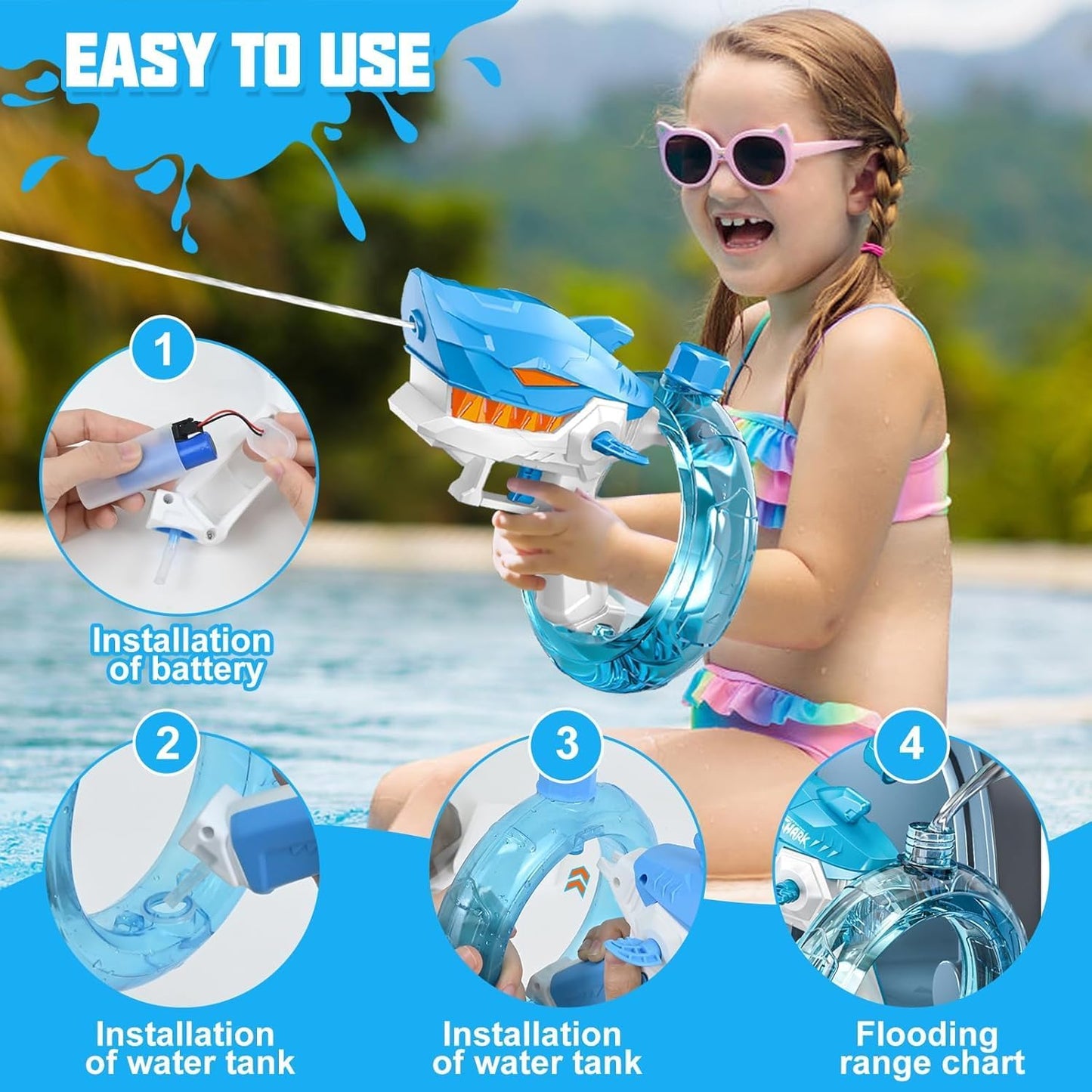 Shark Shape Electric Water Gun