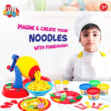 Fundough Funskool Noodle Party, Play Set for Kid, 5 Colorful Dough Tubs of 75g Each (375g Total), Learning, Fun & Engaging Activity, Multicolour, Gift Set for Kids, Age 3+ Years