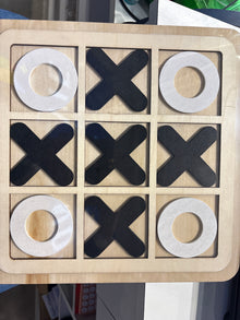 Large Wooden XO Tic Tac Toe Board Game