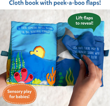 Skillmatics Peek-A-Boo! Under The Sea cloth book for babies.