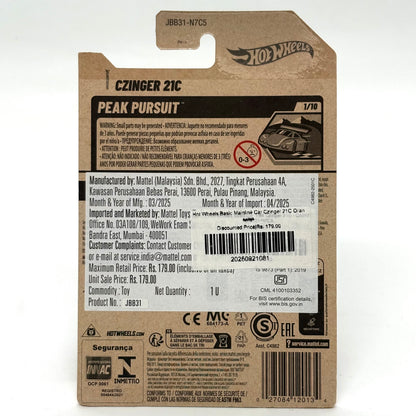 Hot Wheels Basic Mainline Car Czinger 21C Orange
