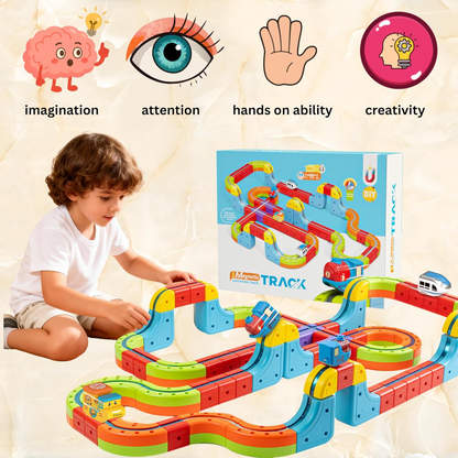 DIY Magnetic Levitation Train Track  Building Set, 141 Pcs