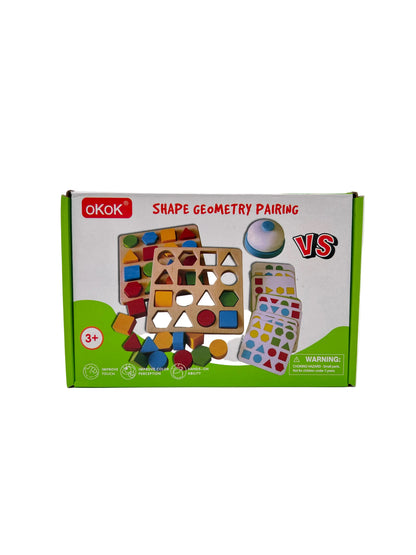 Wooden Shape Geomery Matching Set