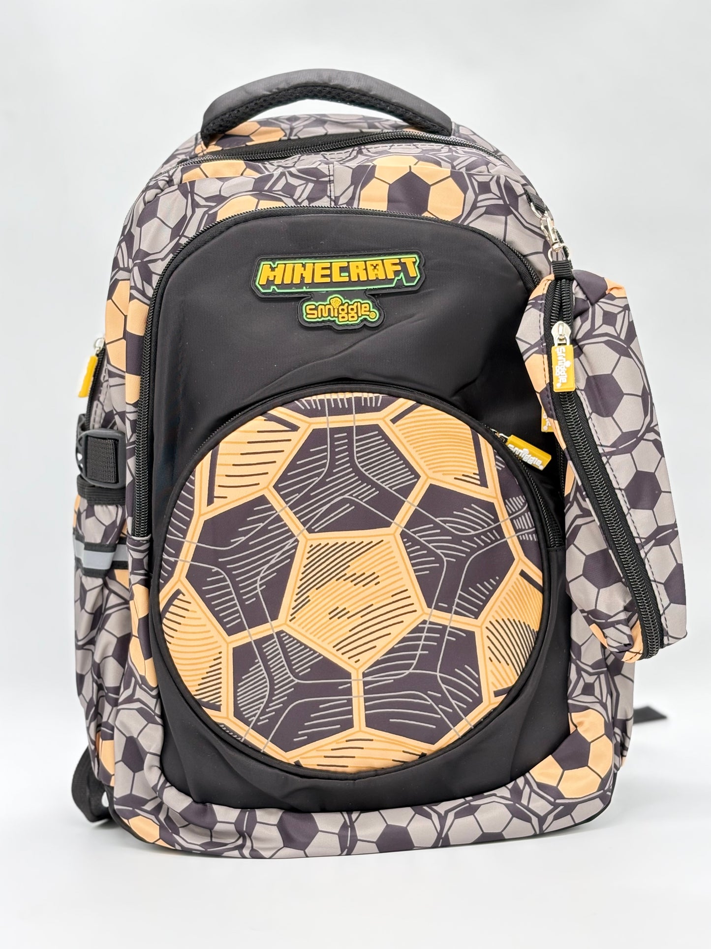 Smiggle Minecraft Football Print School Backpack 40cm