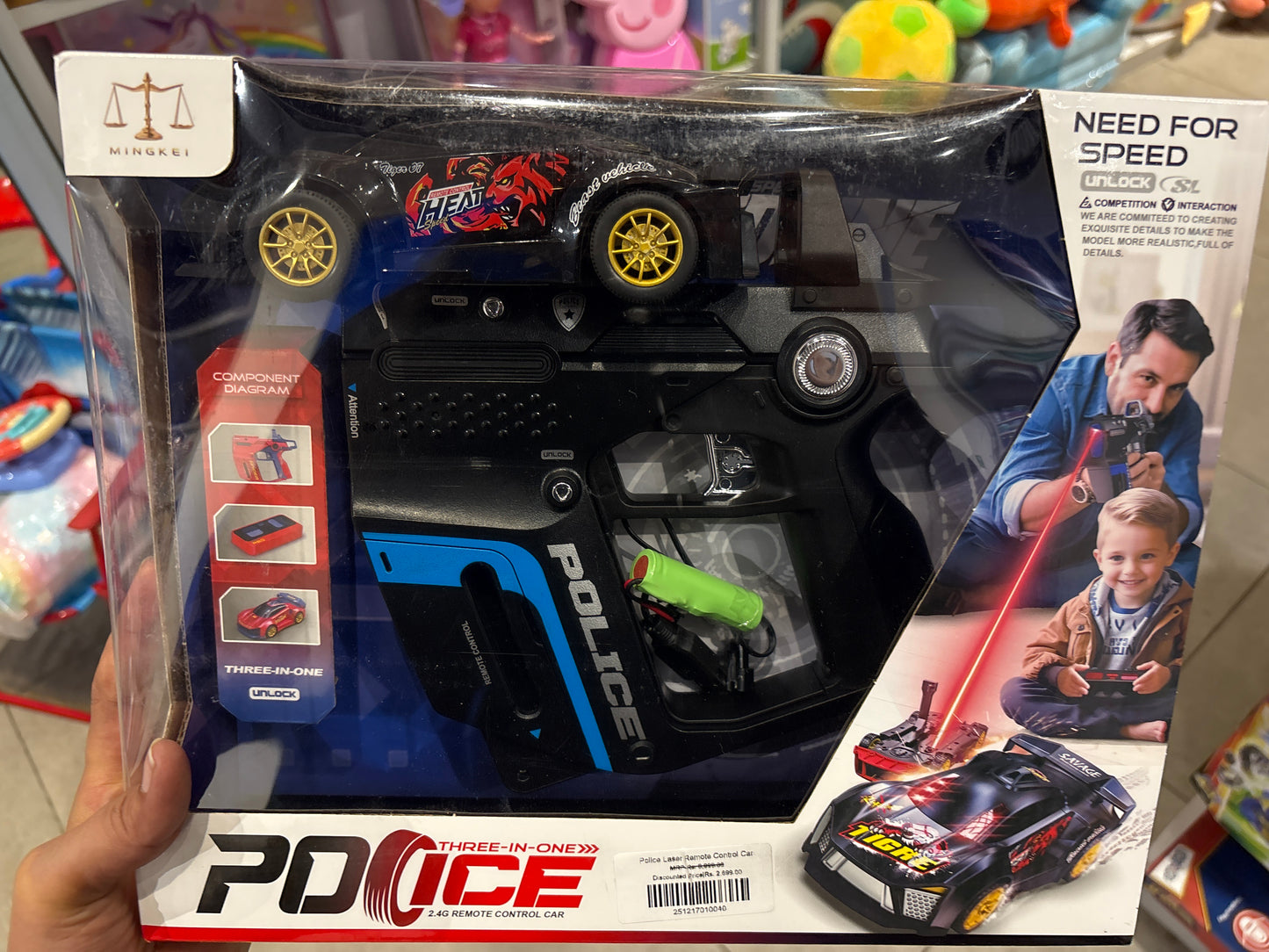 Spiderman Police Laser Remote Control Carp