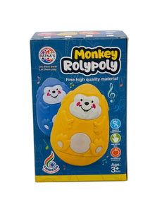 Ratna's Monkey Roly Poly Musical Wobble Toy (3+ Months)
