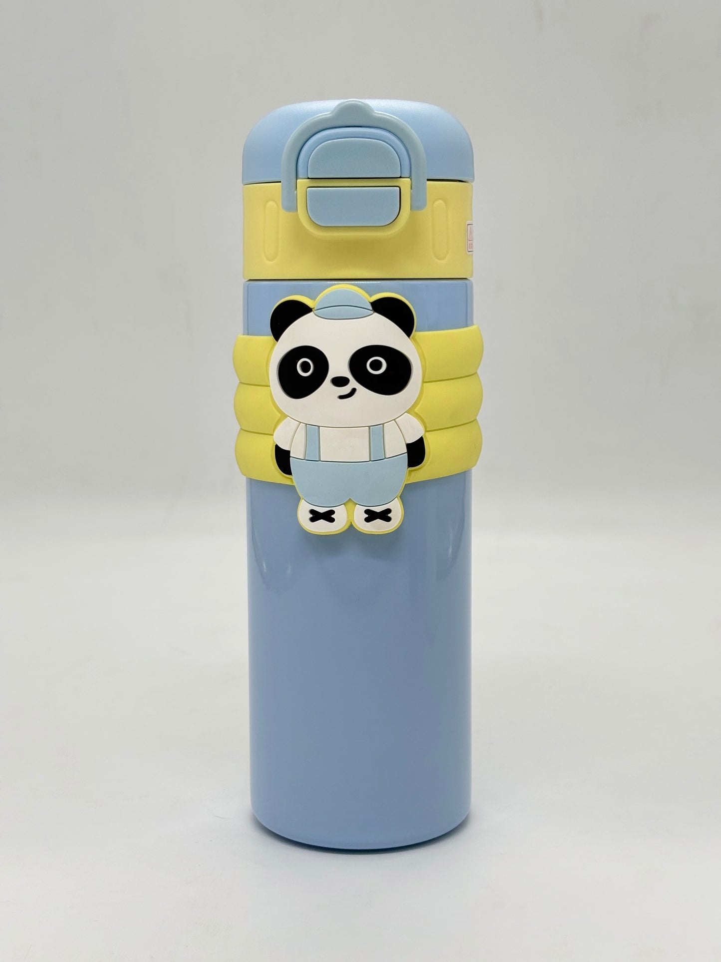 Panda Character Insulated Sipper Bottle 520ml with Silicone Band