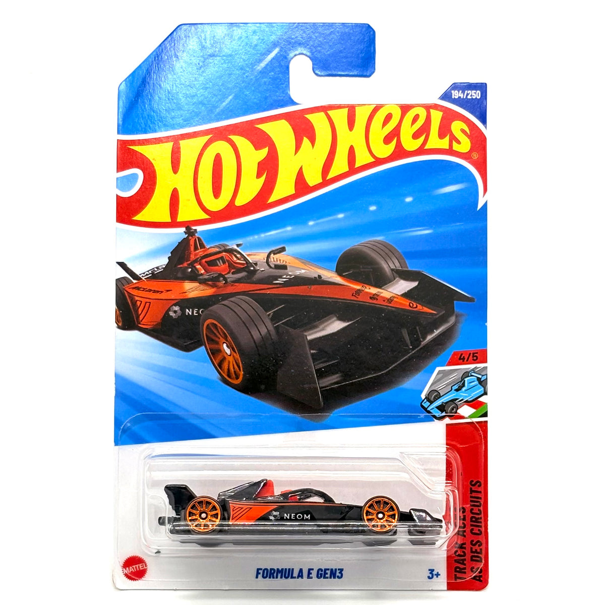 Hot Wheels Basic Mainline Car Formula E Gen3