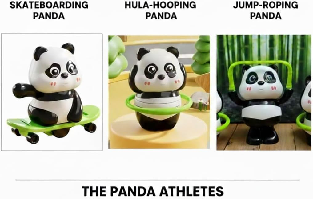 Panda Athletes Activity Toy Set of 3