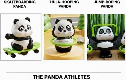 Panda Athletes Activity Toy Set of 3