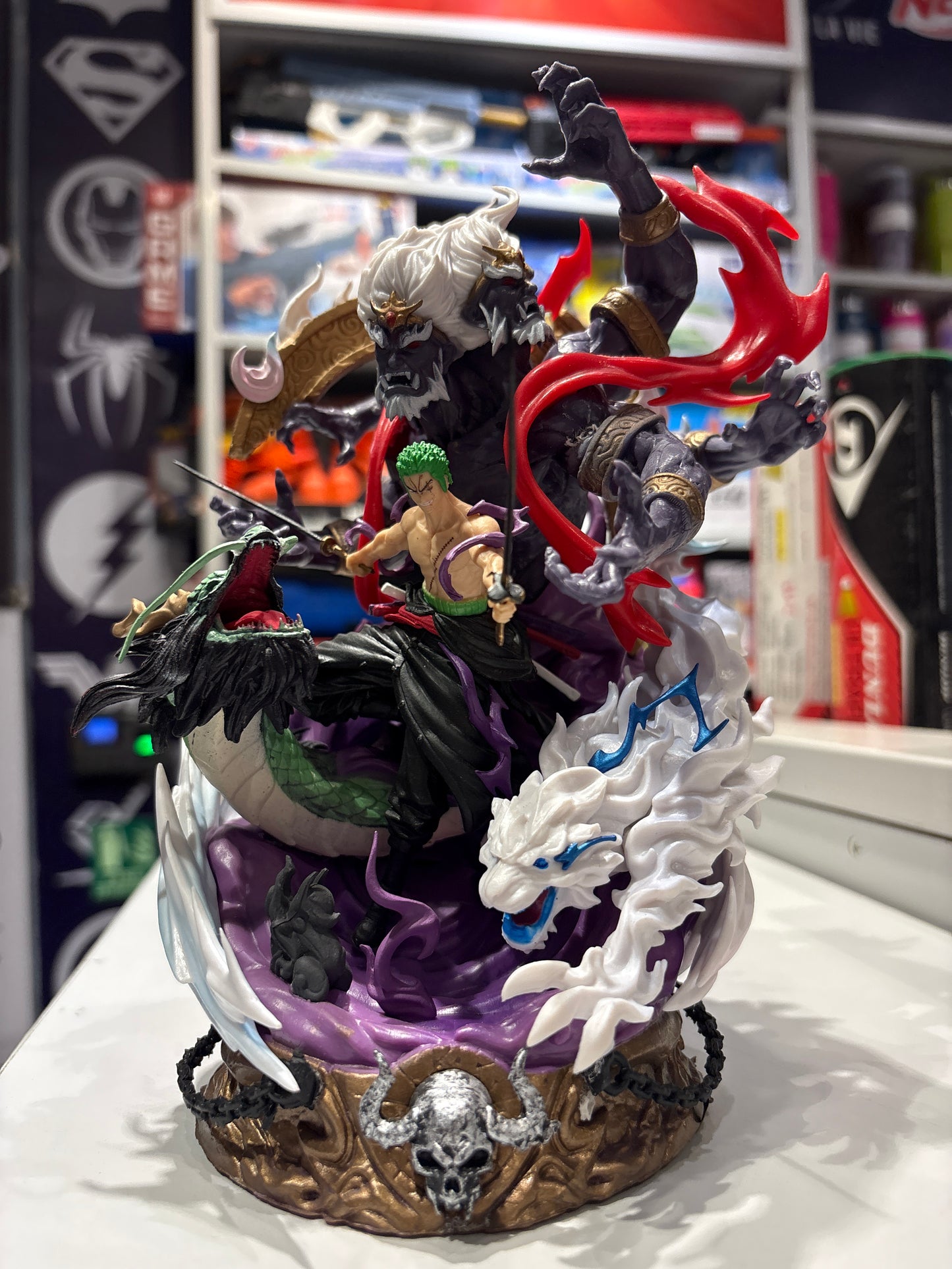 One Piece Zoro vs King Battle Figure 21 cm