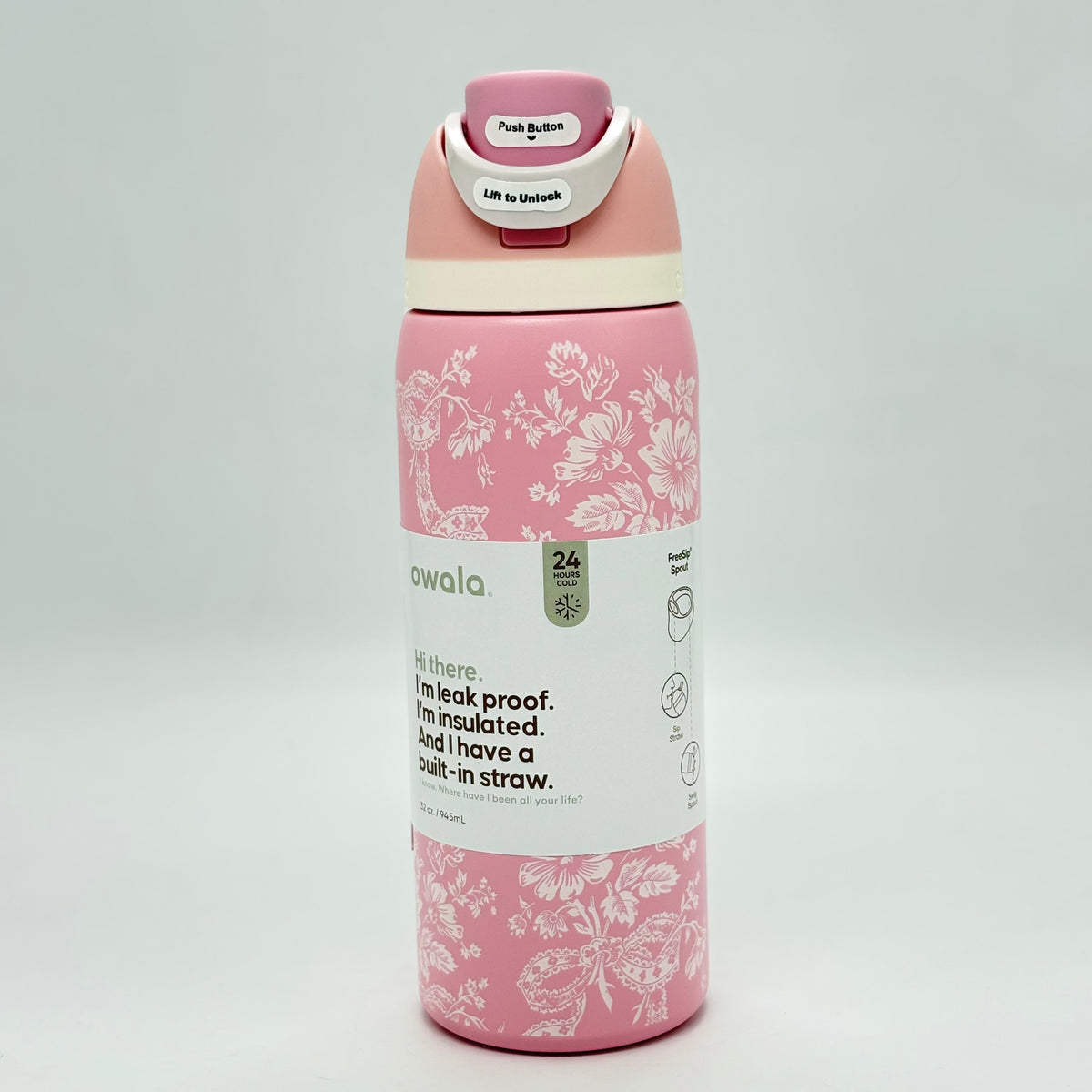 Owala FreeSip 950ml Insulated Bottle with Built-In Straw