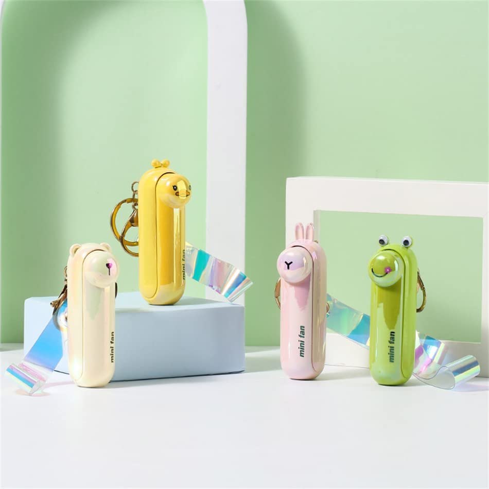 Mini Fan With Torch Keychain