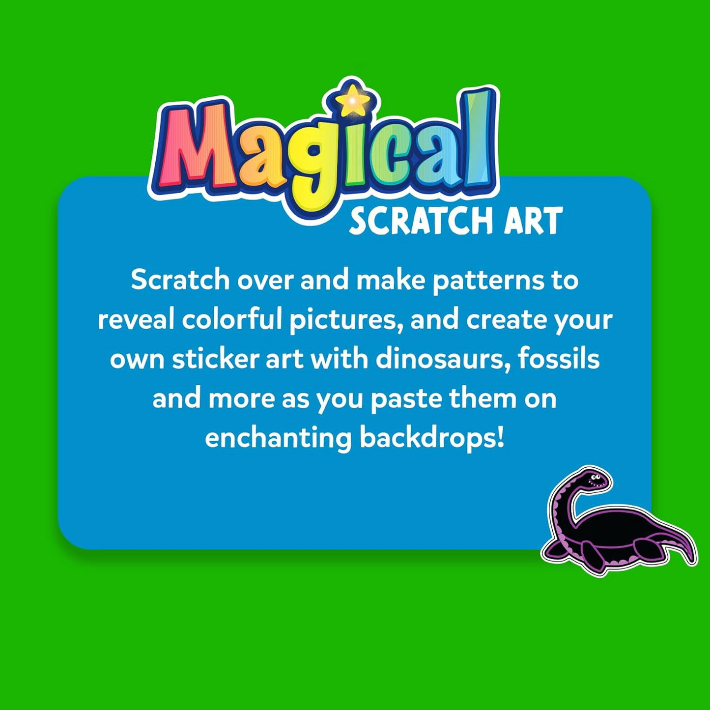 Skillmatics Magical Scratch Art World Of Dinosaurs