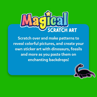 Skillmatics Magical Scratch Art World Of Dinosaurs